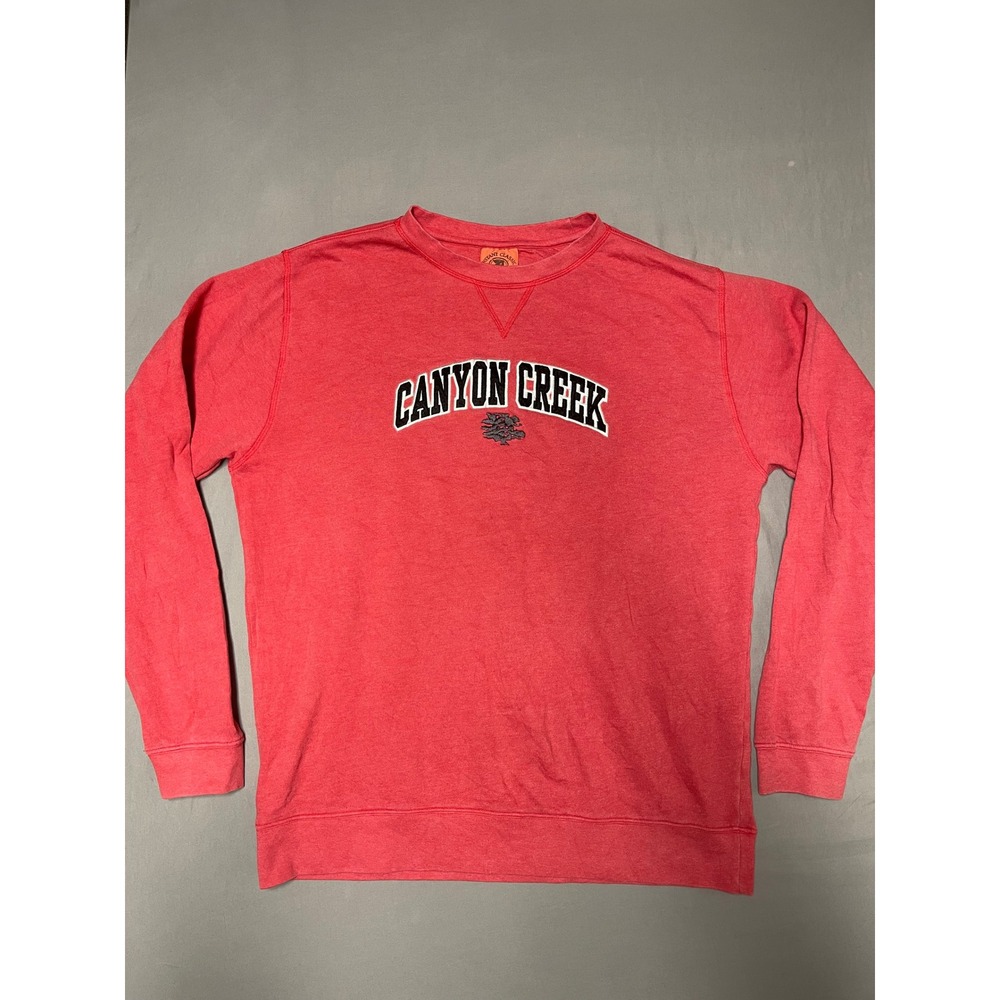 Instant Classic by Ahead Canyon Creek Red Crewneck Sweatshirt Mens Large